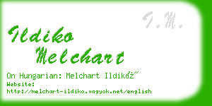 ildiko melchart business card